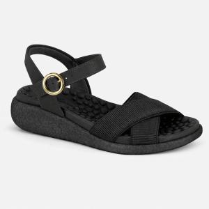 Sand�lia Modare Elastico Napa Floather Nature Feminino 34 PRETO