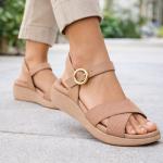 Sand�lia Modare Elastico Napa Floather Nature Feminino - Foto 2