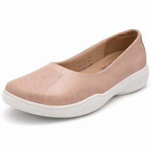 Sapatilha Em Couro Natural Levecomfort Camelia 10008 Feminino - Foto 1