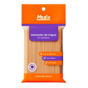 Abaixador De L�ngua Medix 100 Unidades  