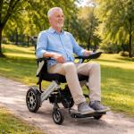 Cadeira De Rodas Motorizada D3000 Super Light Dellamed - Foto 3