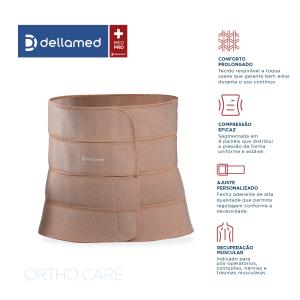 Faixa Abdominal 4 Pain�is Ortho Care Dellamed Com Compress�o - Foto 2