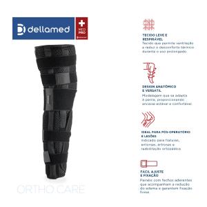 Imobilizador De Joelho Estreito Ortho Care Dellamed - Foto 3