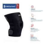 Joelheira Ajust�vel Com Orif�cio E Refor�o Patelar Ortho Care Dellamed - Foto 4