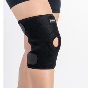 Joelheira Ajust�vel Com Orif�cio E Refor�o Patelar Ortho Care Dellamed UNICO PRETO