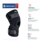 Joelheira Articulada Com Cintas Cruzadas Ortho Care Dellamed - Foto 4