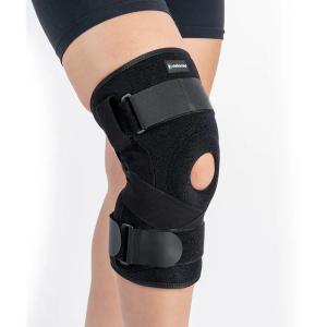 Joelheira Articulada Com Cintas Cruzadas Ortho Care Dellamed P PRETO