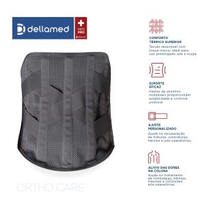 Colete Putti Alto Max Com Suporte Lombar Dellamed - Foto 6