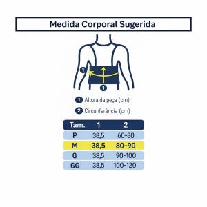 Colete Putti Alto Max Com Suporte Lombar Dellamed - Foto 3