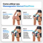 Massageador Manual Four Press Relaxmedic - Foto 7