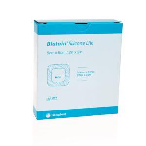 Curativo Biatain Silicone Lite Coloplast Espuma Absorvente 5X5CM 