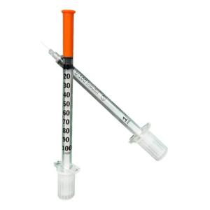 Seringa Para Insulina Ultra Fine Com 10 Unidades Embecta 1ML AGULHA 8MM LARANJA