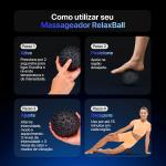 Massageador Relaxball Relaxmedic Com Vibra��o E Aquecimento - Foto 3
