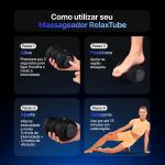 Massageador Relaxtube Relaxmedic Com Vibra��o - Foto 5