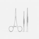 Kit Retirada De Pontos Avant Care Com Pin�a, Tesoura E Gaze - Foto 1