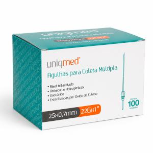 Agulha Para Coleta M�ltipla A V�cuo Uniqmed Est�ril