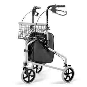 Andador 3 Rodas Em Alum�nio Com Cesto Hidrolight At� 110kg