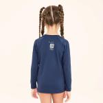 Camiseta Acqua Qr Code Manga Longa Infantil Uv Line - Foto 2