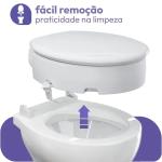 Assento Elevado Almofadado Astra Com Tampa E Trava 7,5cm Ou 13cm At� 150kg - Foto 3