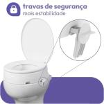 Assento Elevado Almofadado Astra Com Tampa E Trava 7,5cm Ou 13cm At� 150kg - Foto 5
