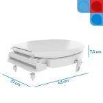Assento Elevado Almofadado Astra Com Tampa E Trava 7,5cm Ou 13cm At� 150kg - Foto 8