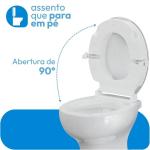 Assento Elevado Almofadado Astra Com Tampa E Trava 7,5cm Ou 13cm At� 150kg - Foto 4