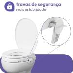 Assento Elevado Almofadado Astra Com Tampa E Trava 7,5cm Ou 13cm At� 150kg - Foto 5