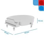 Assento Elevado Para Vaso Astra Com Tampa E Trava 7,5cm Ou 13cm - Foto 2