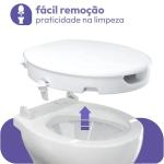 Assento Elevado Para Vaso Astra Com Tampa E Trava 7,5cm Ou 13cm - Foto 4