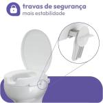 Assento Elevado Para Vaso Astra Com Tampa E Trava 7,5cm Ou 13cm - Foto 6