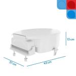 Assento Elevado Para Vaso Astra Com Tampa E Trava 7,5cm Ou 13cm - Foto 2