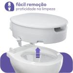 Assento Elevado Para Vaso Astra Com Tampa E Trava 7,5cm Ou 13cm - Foto 4