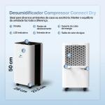 Desumidificador De Ar Compressor Relaxmedic Connect Dry 15l/Dia Com Wi-Fi - Foto 2