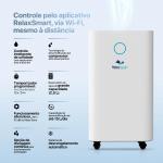 Desumidificador De Ar Compressor Relaxmedic Connect Dry 15l/Dia Com Wi-Fi - Foto 5