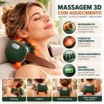 Massageador El�trico G Relax Supermedy 3d Com Aquecimento Para Pesco�o E Ombros - Foto 3