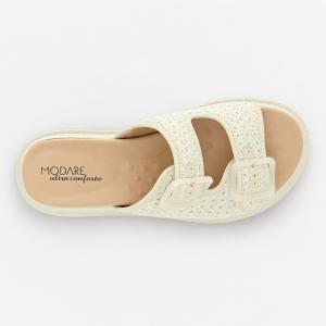 Tamanco Feminino Modare Tela Fiorucci Milano 7200.104 Com Fivelas - Foto 5