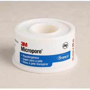 Fita Micropore Hipoalergenica 3m 25MMX10M BRANCO 1600
