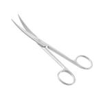 Tesoura Fina/Fina Curva 17cm Abc - Foto 1