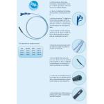 Sonda Alimentacao Enteral Silicone Adulto Com Guia Medicone - Foto 1