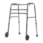 Andador Dobr�vel De Alum�nio Com Rodas At� 130kg Mercur - Foto 1