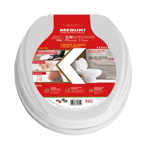 Elevador Assento Sanitario Com Tampa Oval 7,5cm Mebuki