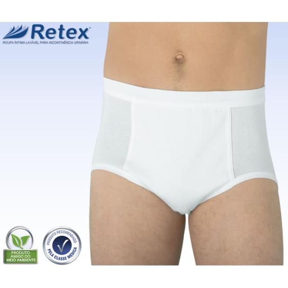 Cueca Absorvente Lavavel Para Incontinencia Urinaria Masculina Retex